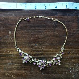 Vintage amethyst necklace
